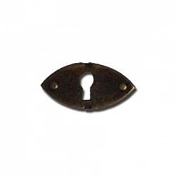 Keyhole Escutcheon Frame - Dark Brass