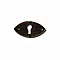 Keyhole Escutcheon Frame - Dark Brass
