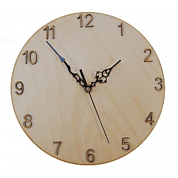 Round Wall Clock with Stick-On Number Set