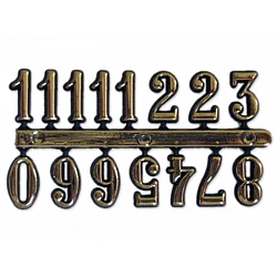 Декоративные арабские цифры (золотой цвет)