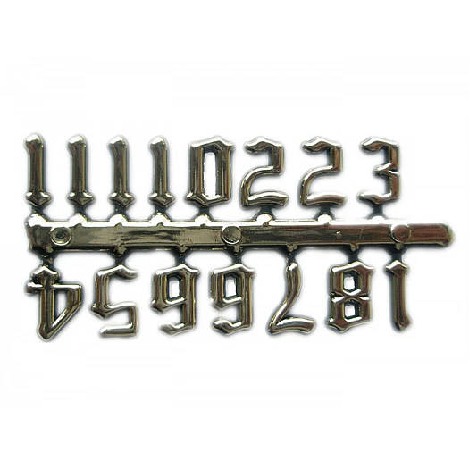 Декоративные цифры - винтаж (золотистые)