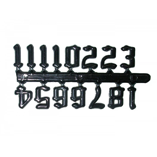 Декоративные цифры - винтаж (черный)