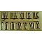 Decorative Roman Numerals - Gold-Coloured