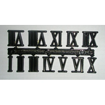 Декоративные цифры — римские (чёрный)