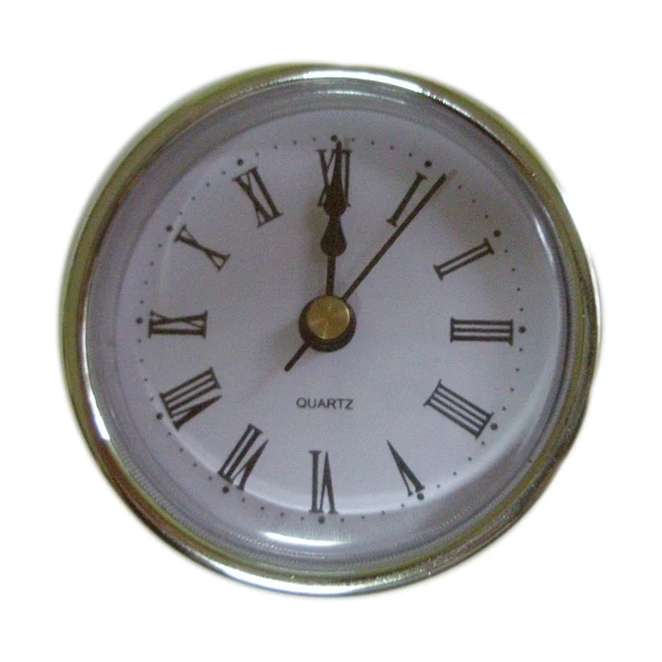 Clock mechanism with dial - gold color