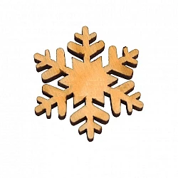 Wooden Decoration - Snowflake