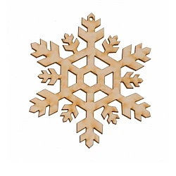 Wooden Snowflake I