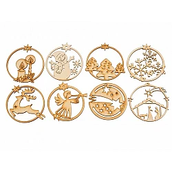 Wooden decorative set (8 pcs)