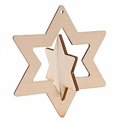 Декоративная 3D звезда