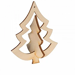 Декоративная 3D ёлочка