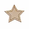 Wooden decoration - star (2 pcs)