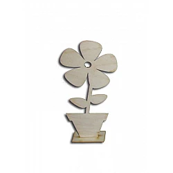 Декор — цветок в горшке (малый)