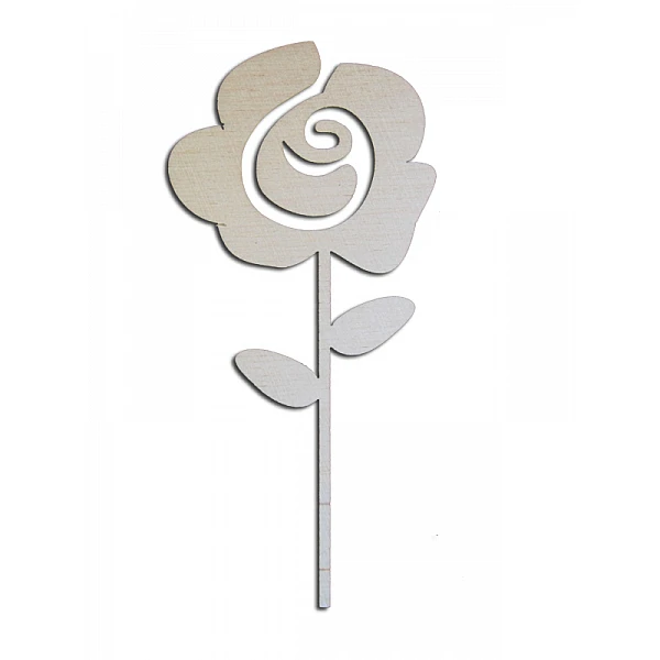 Wooden Decoration - Rose