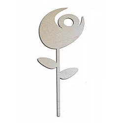 Wooden Decoration - Rose II