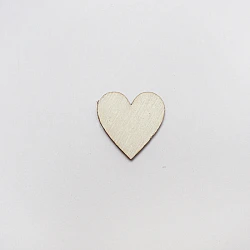 Wooden heart 15 mm