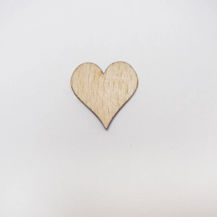Wooden heart 17 mm