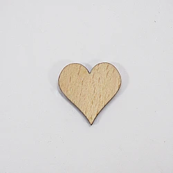 Wooden Heart 25 mm