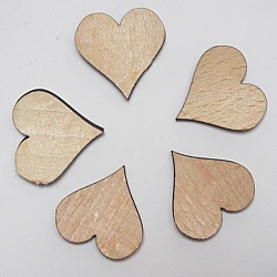Wooden Heart Set - 25 mm
