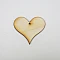 Wooden Heart — with Pointed Tip
