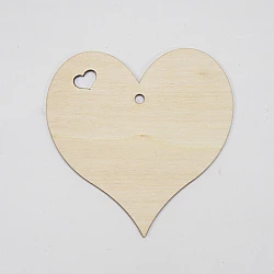 Декоративное деревянное сердечко 10 см