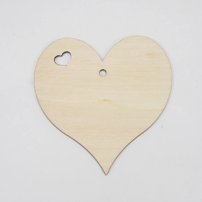 Декоративное деревянное сердечко 10 см