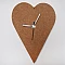 Heart-shaped clock (250×178×7 mm)