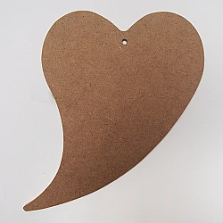 Wooden Heart with Pointed Tip - 24 cm