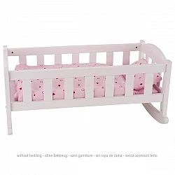 Кроватка-люлька для кукол (белая)