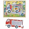 Деревянная пазл «Пожарная машина» (60 шт.)