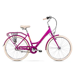 Bicycle ROMET SONATA Classic 26'' Pink + Basket 26180675-A 18 M