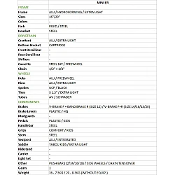 Велосипед TABOU MINI FR 16 мятно/фиолетовый (TB) TAB25-6820