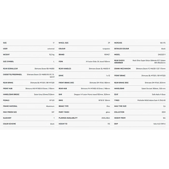 ROMET DAGGER 1 (AR) 29161266-A 17 л Черный Велосипед