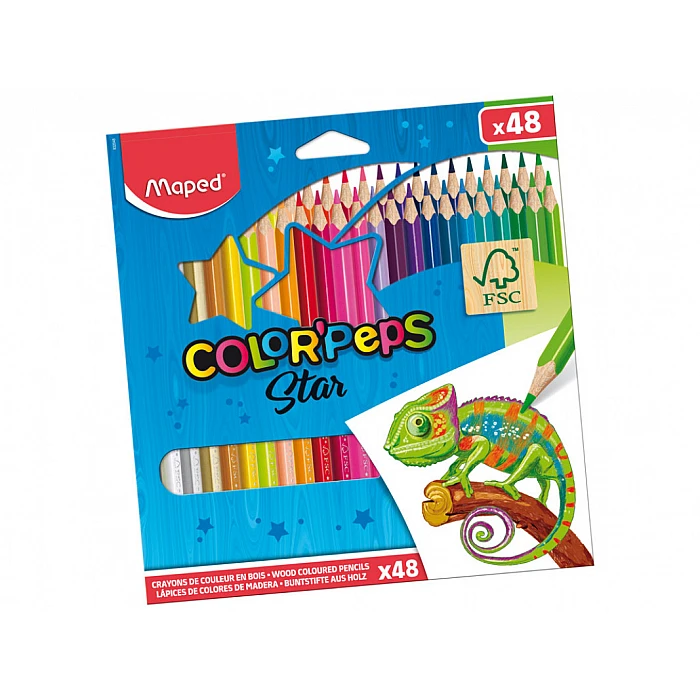 MAPED Color'Peps Star Colouring Pencils (48 Colours)