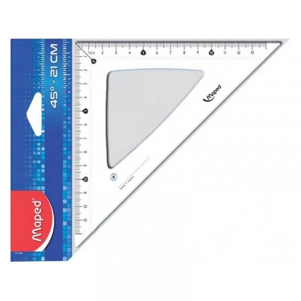 Треугольный линейка MAPED Crystal 45°/15 см