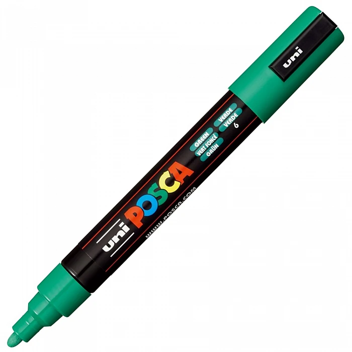 Marķieris UNI Posca (PC-5M-6) zaļš