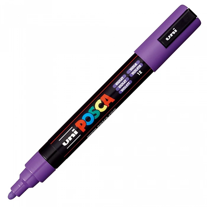 UNI Posca Marker (PC-5M-12) Purple