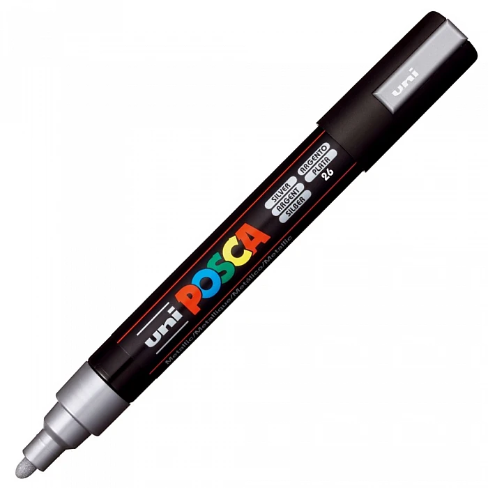 UNI Posca Marker (PC-5M-26) Silver