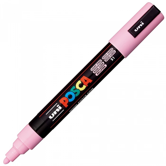 Маркер UNI Posca (PC-5M-51), пастельно-розовый