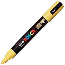Маркер UNI Posca (PC-5M-73) соломенно-жёлтый
