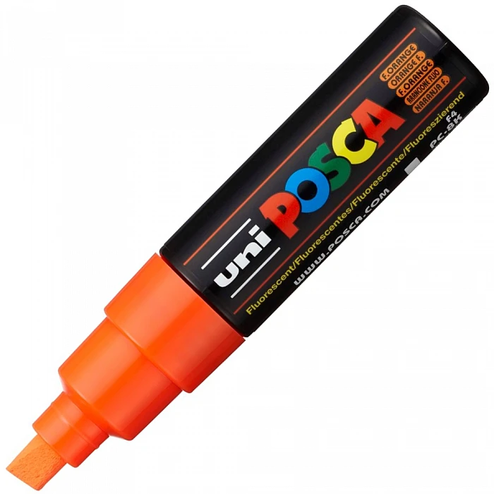 UNI Posca Marker (PC-8K-F4) Fluorescent Orange