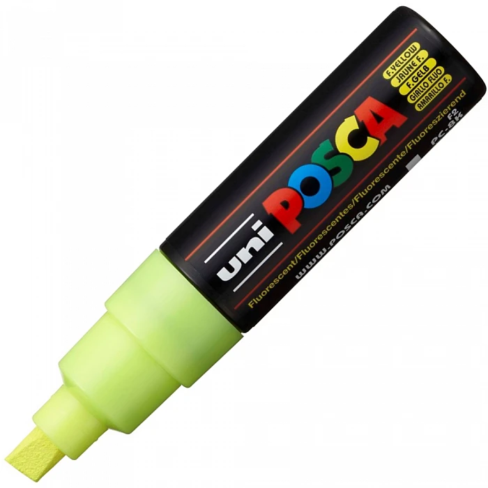 UNI Posca Marker (PC-8K-F2) Fluorescent Yellow