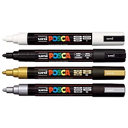 Маркер UNI Posca (PC-5M-4) Mono 4 цвета
