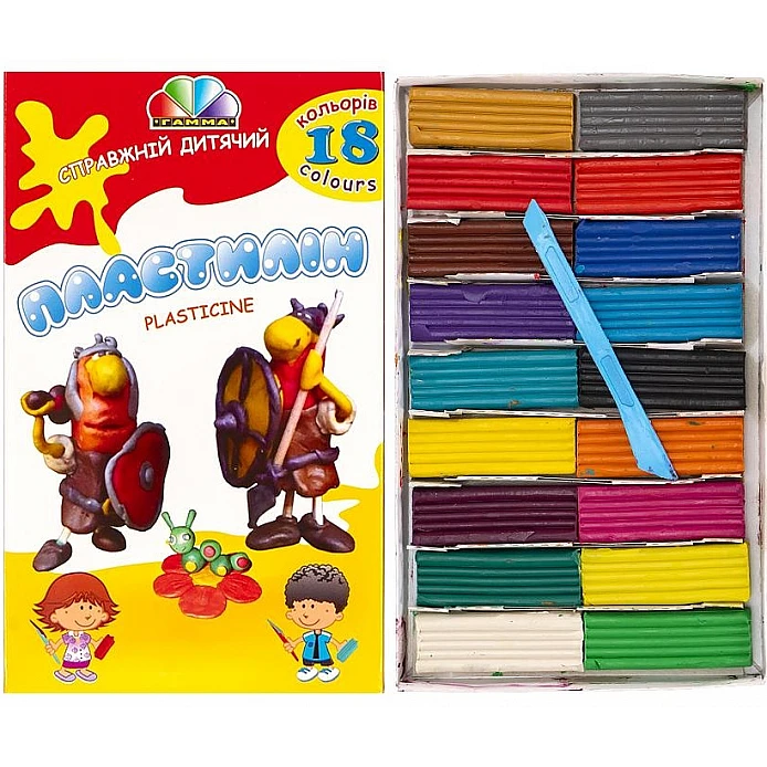Gamma Modelling Clay (18 pcs, Assorted Colours)