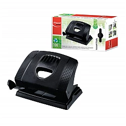 Дырокол MAPED Essentials Green 2/25 чёрный