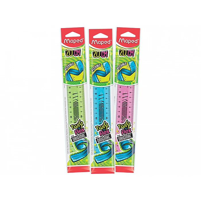 Lineāls MAPED Twistn Flex, 20 cm