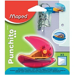 Дырокол с фиксатором MAPED Punchito