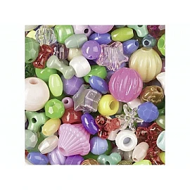 Бусины-микс разноцветные (277 г)
