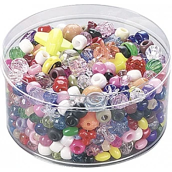 Бусины цветные микс (170 г)