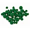 Pom-poms - green (100 pcs)