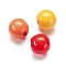Wooden Beads – Yellow and Red Mix (15 mm, 15 pcs.)